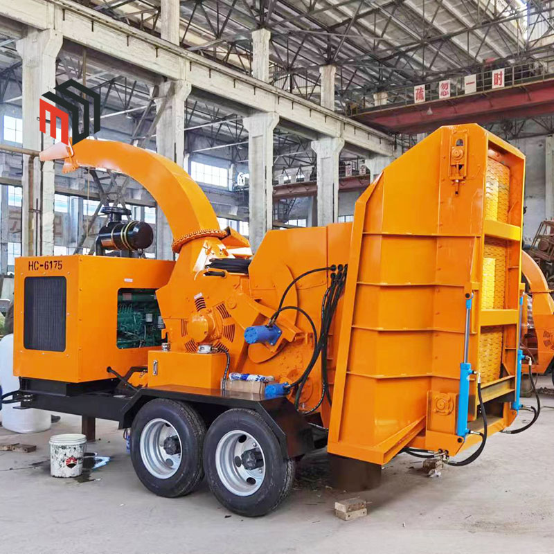 Wood chipper operation